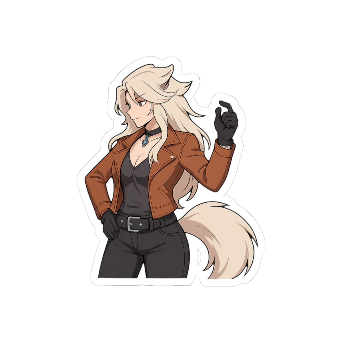 Silver Deadlock Valorant Cyberpunk Sticker - Official stickers merchandise