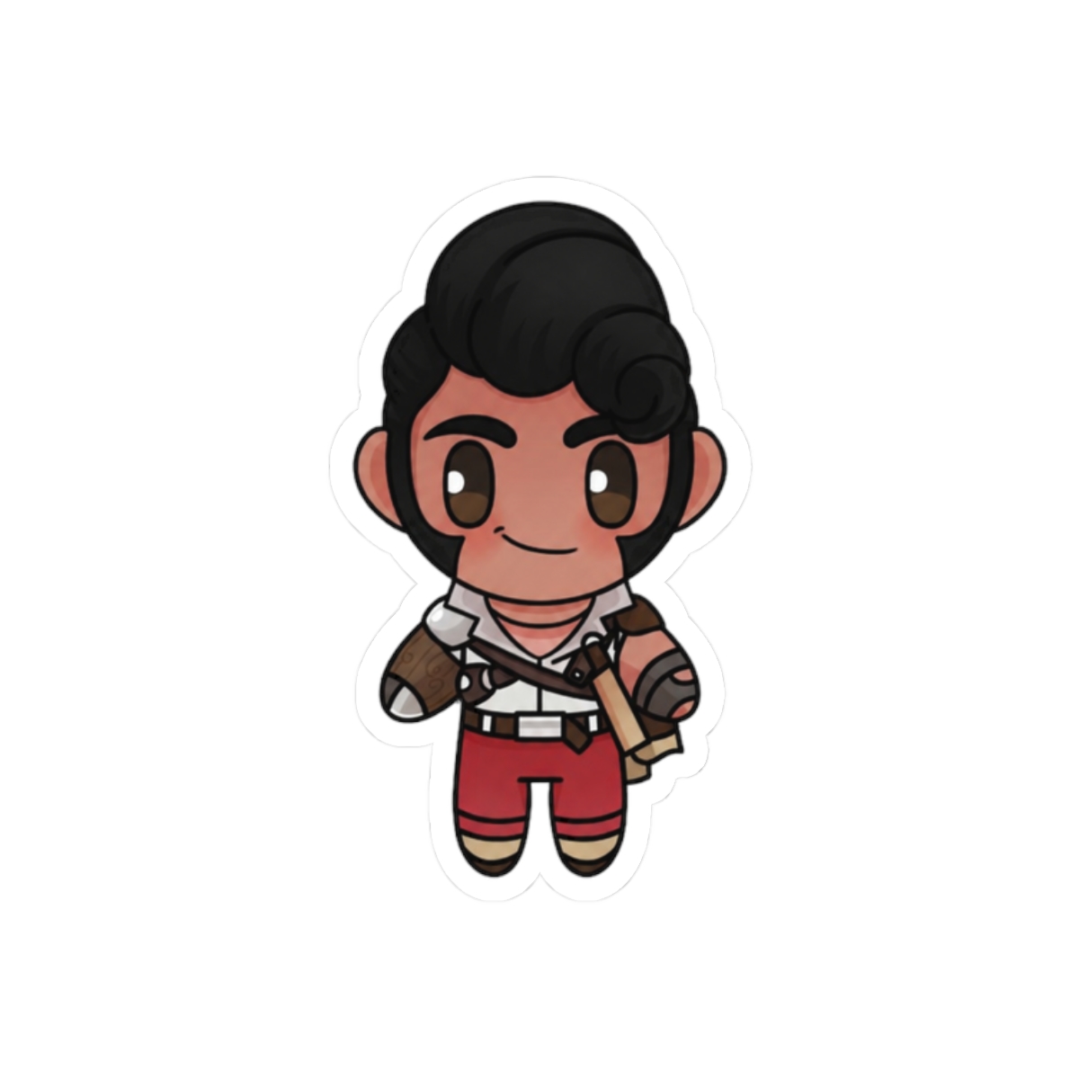 Mini Shiv Sticker | Cute Edgy Vinyl Decal for Laptops - alternate angle 3, merchandise