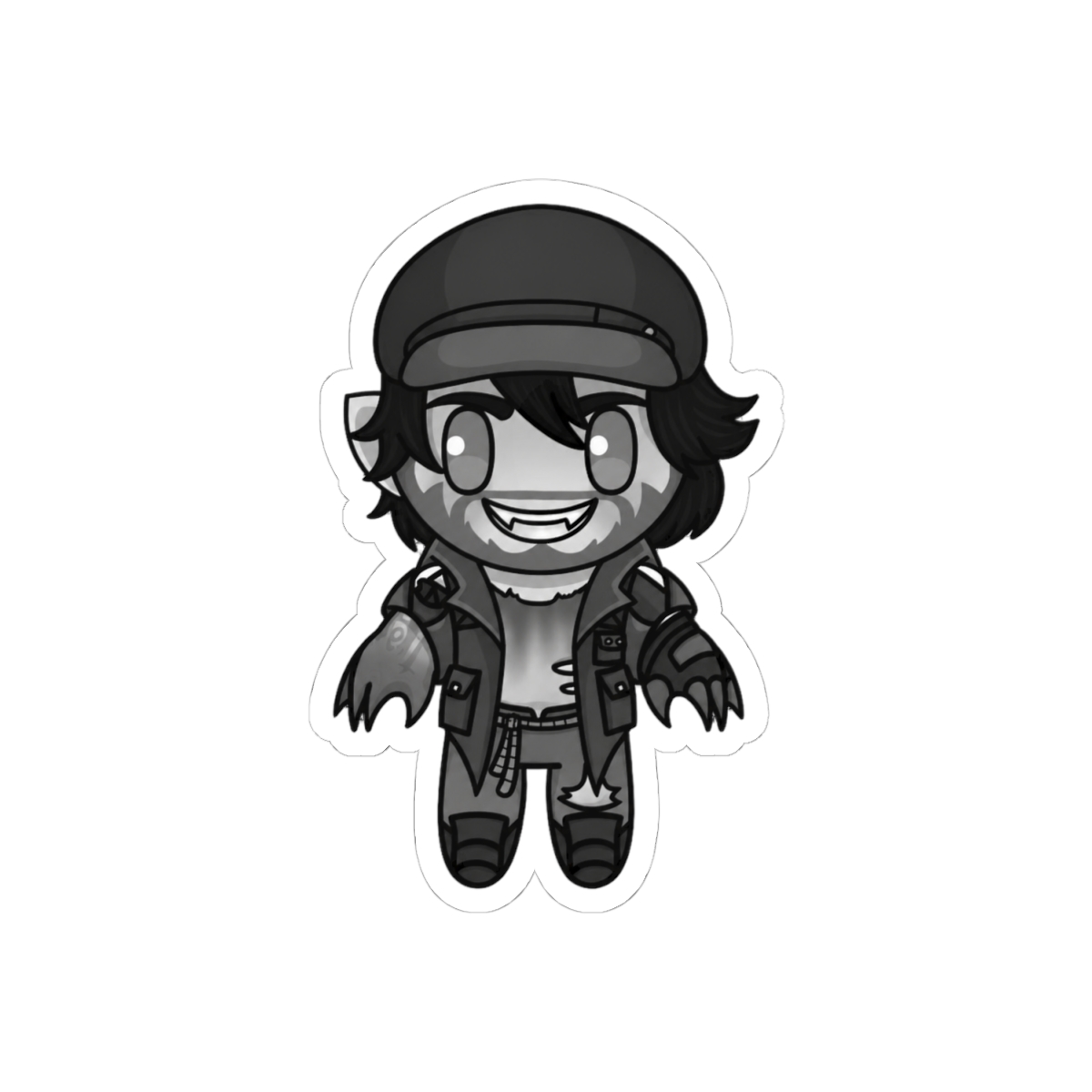 Cute Mini Drifter Sticker | Playful Vinyl Decal - alternate angle 1, merchandise