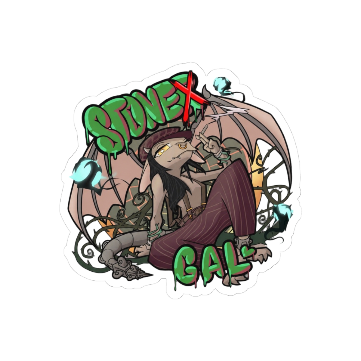 Deadlock Ivy Fierce Portrait Gamer Sticker - Official stickers merchandise