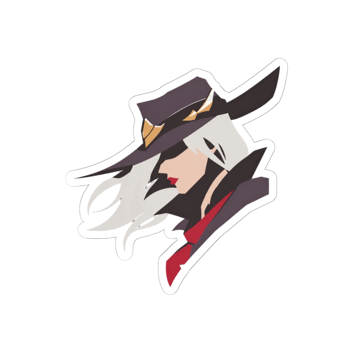 Minimalist Deadlock Sticker | Sleek Tactical Gamer Vinyl Decal