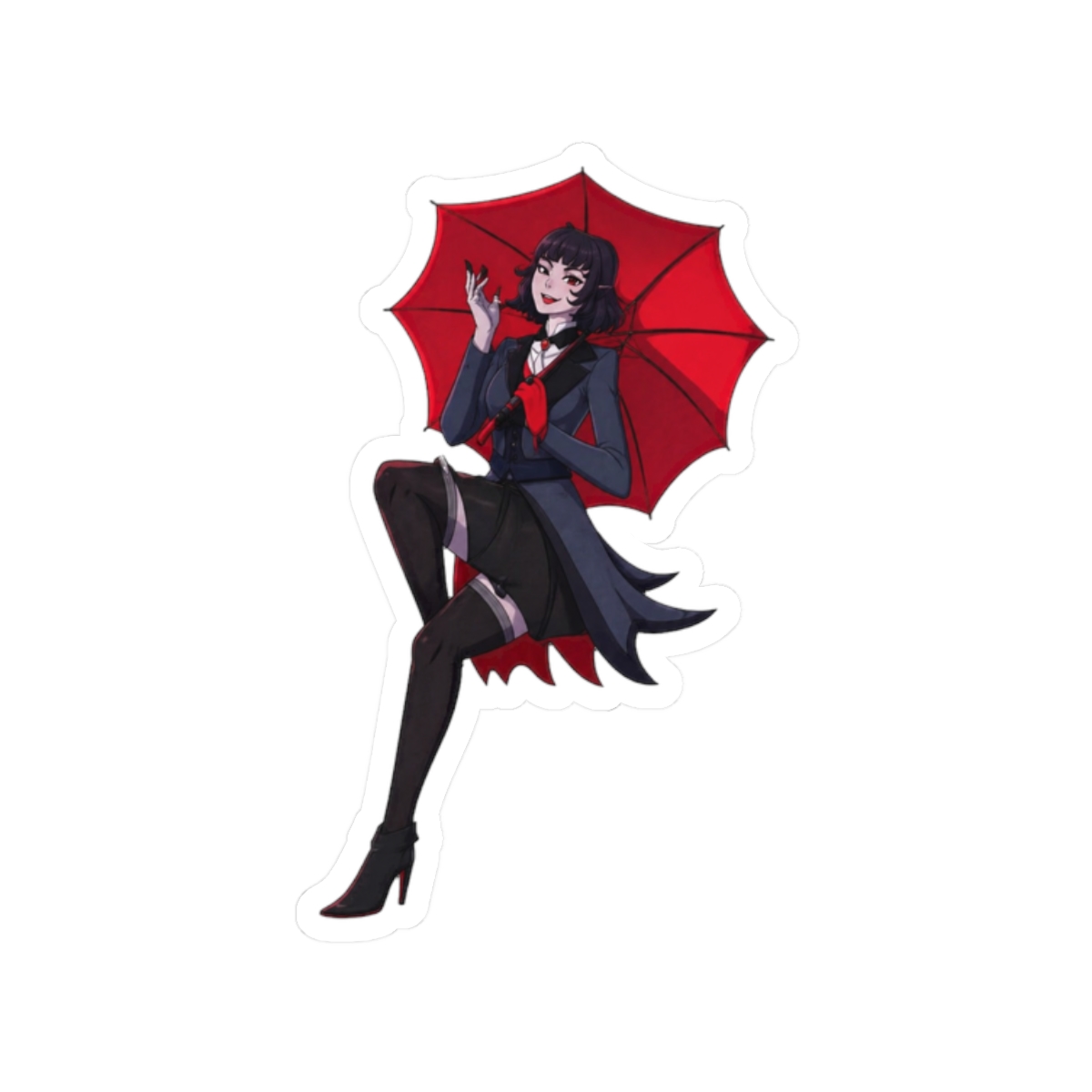 Mina Ha Deadlock Button Sticker | Bold Gaming Vinyl Decal