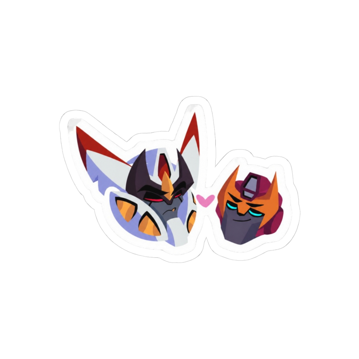 HotLock Fiery Whimsical Lock Sticker - Official stickers merchandise