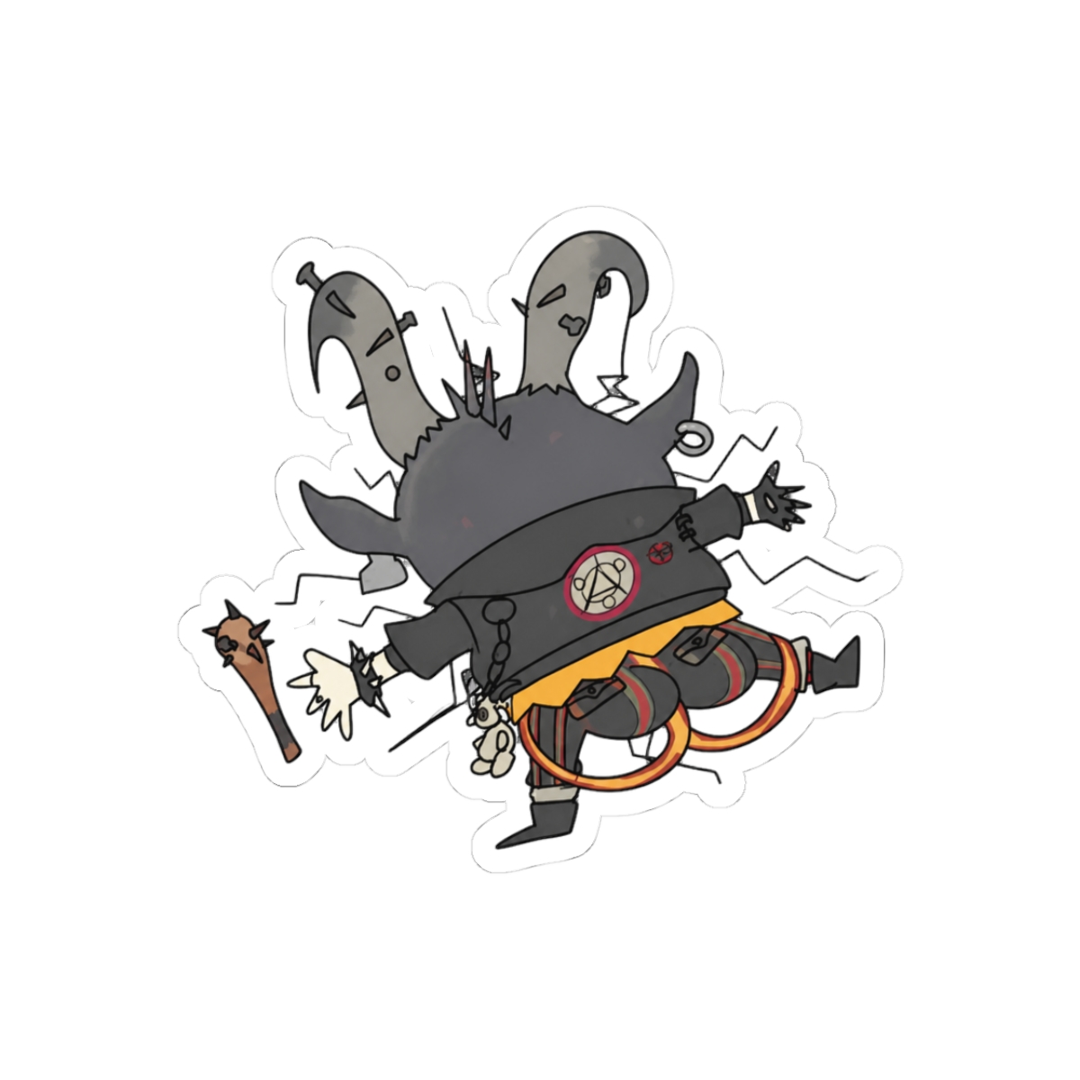 Deadlock small Billy splat sticker - Official stickers merchandise