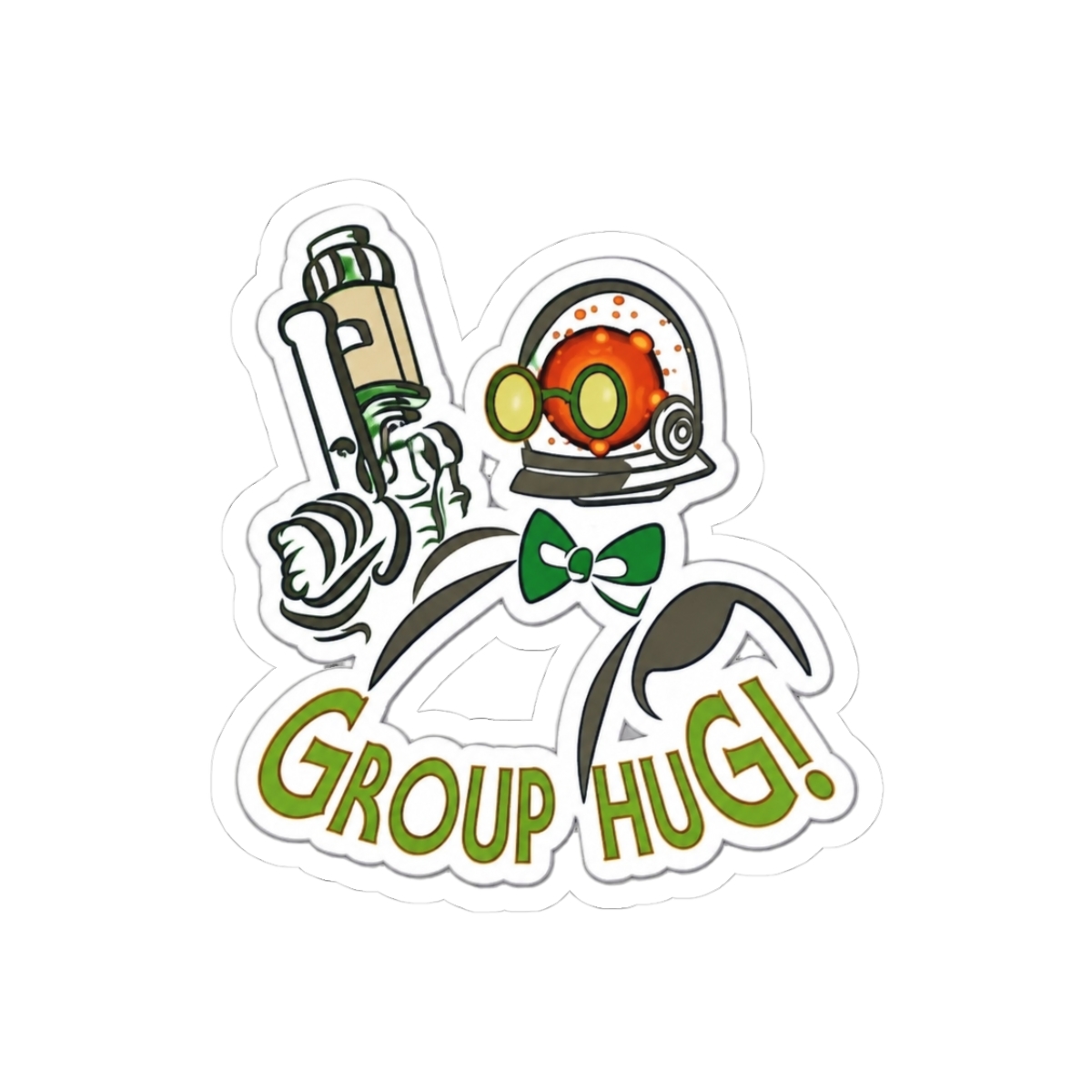 "Group Hug!" Bubble-free Deadlock stickers - Official stickers merchandise