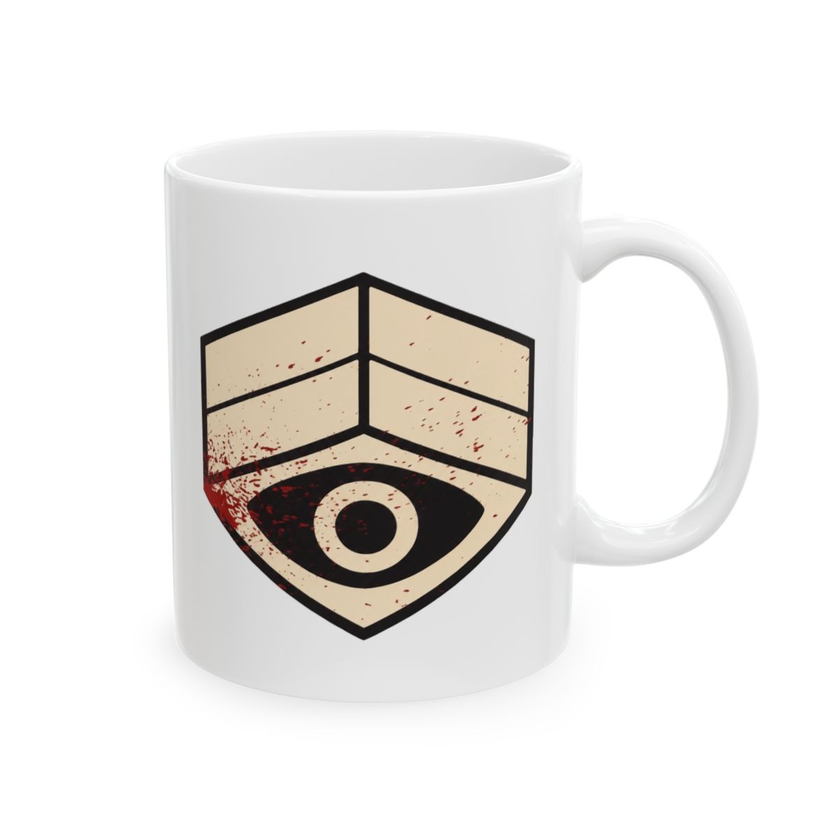 DFN "Blood Splatter Logo" Black Glossy Mug | Deadlock - Official mugs merchandise