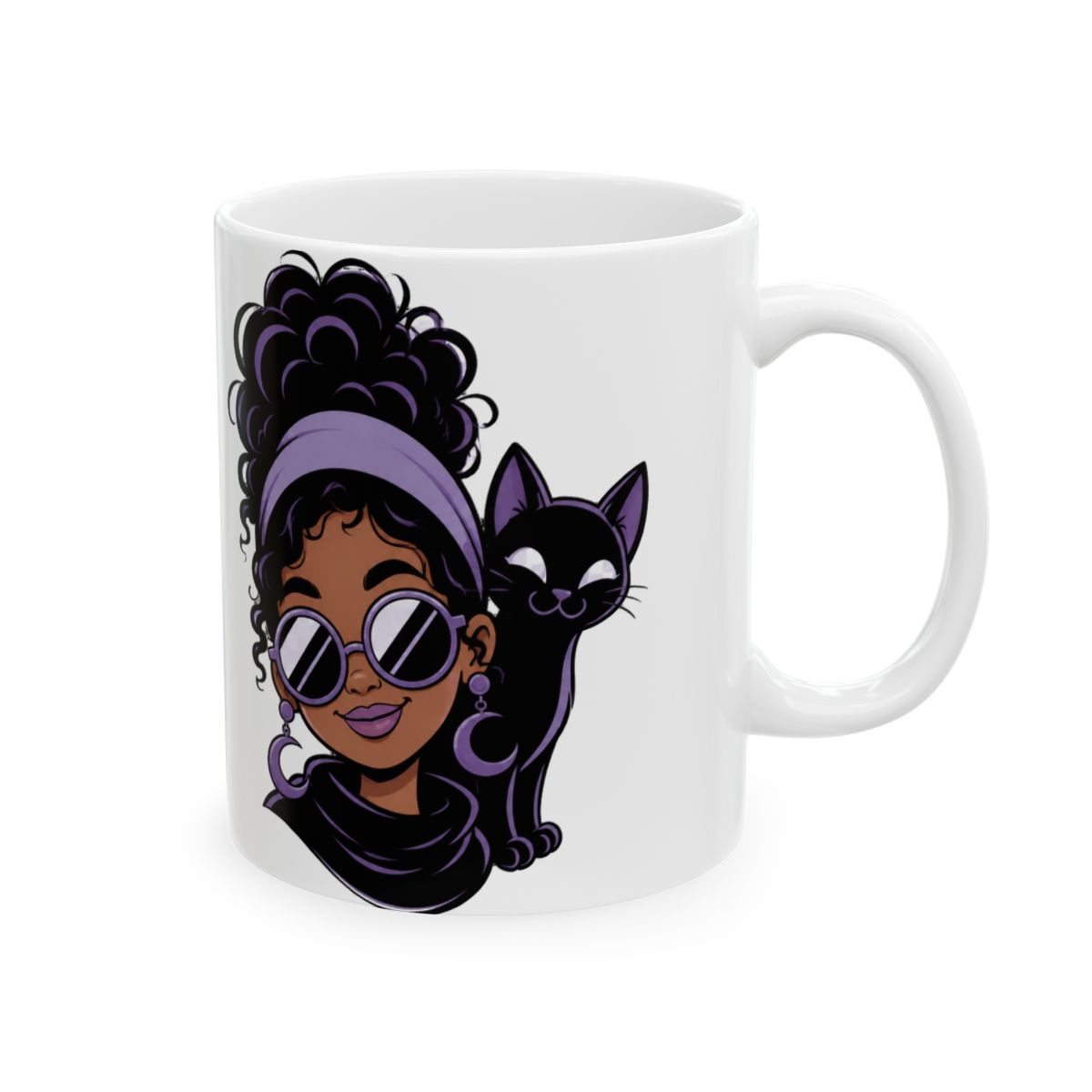 Quick View "Cat lady" Black Glossy Mug